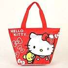 new hello kitty bright red bowknot Zippered Clutch Handbag bag