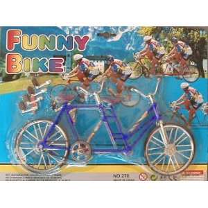  Blue Tandem Doll Bike   A Bicycle Built for Two!: Toys 