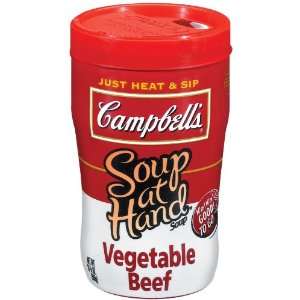 Campbells Soup At Hand Ready to Serve Vegetable Beef   8 Pack:  
