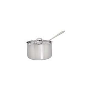 All Clad Stainless Steel 4 Qt. Sauce Pan With Lid   Gray:  