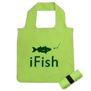  Reusable Shopping Grocery Bag Kiwi iFish Fishing Fisherman 