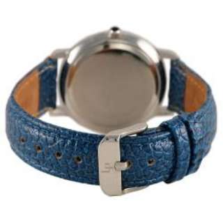 Lucien Piccard Womens Diamond Blue Leather Watch 280268 085785024083 