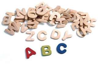   Wood Letters 7/8 Tall Complete Alphabet Great Value Wooden ABC  
