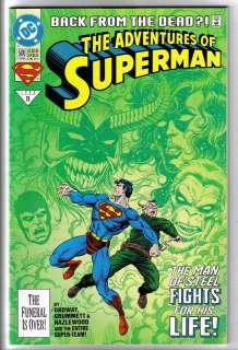 Adventures of Superman #11 500 BACK FROM THE DEAD NM.  