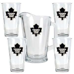  Toronto Maple Leafs NHL 4pc Pint Ale Glass & 60oz Pitcher 