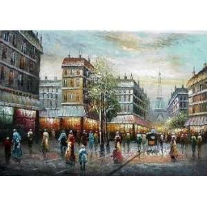  Fine Oil Painting, Paris Street SP25 16x20