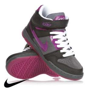 Womens Nike 6.0 Air Mogan Mid Shoes   Black/Bold Berry  