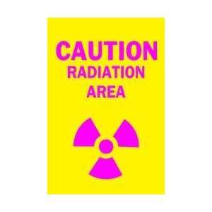 Caution Radiation Sign,14 X 10in,al,eng   BRADY:  