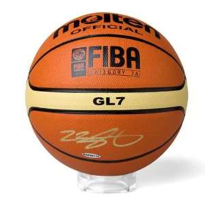 Upper Deck LeBron James Autographed Team USA Basketball:  