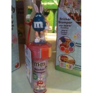  M&Ms 2011 Blue Character Easter Sticker Stamper (with 