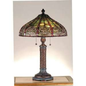   : MY 77763   Meyda Tiffany 26in H Dublin Table Lamp: Home Improvement