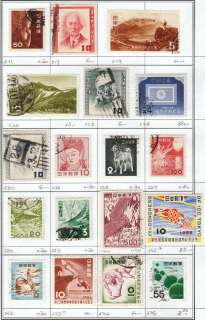 JAPAN Collection 1,018 Different Stamps 1872/1995  