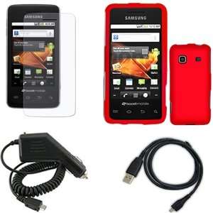   Screen Protector + Rapid Car Charger for Samsung Prevail M820 Cell