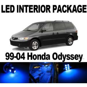 Honda Odyssey 1999 2004 BLUE 8 x SMD LED Interior Bulb Package Combo 