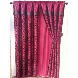  Heather Luxury Curtain Set Set w/ Tassels / Sheers 