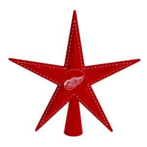 NHL Detroit Red Wings Metal 5 Point Star Christmas Tree Topper 