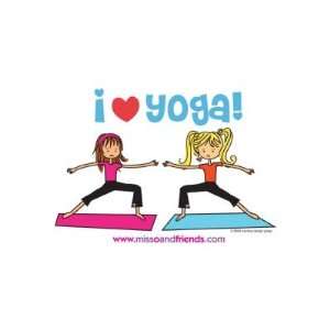  i love yoga Sticker Arts, Crafts & Sewing