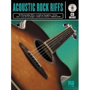   : Hal Leonard ACOUSTIC ROCK GUITAR RIFFS BOOK/CD: Musical Instruments