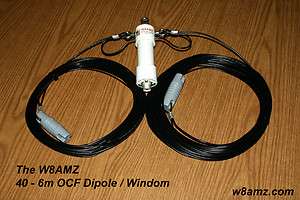 40 6 Meter OCF Dipole / Windom Antenna W/ 4:1 Balun, 2kw, G5RV, Multi 