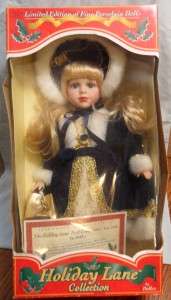 THE HOLIDAY LANE DOLL COLLECTION YEAR 2002 BY DOLLEX FINE PORCELAIN 