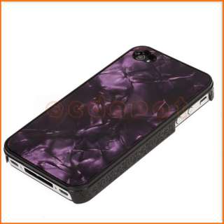Pearl Texture Protective Hard Back Case Skin Cover for Apple iPhone 4G 