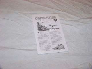 MB CANDY LAND DISNEY BOARD GAME PARTS INSTRUCTIONS  