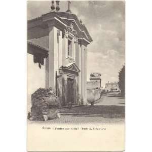  1910 Vintage Postcard Church of Domine Quo Vadis located 