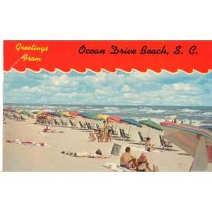  Post Card: GREETINGS FROM OCEAN DRIVE BEACH, S.C., K15980 