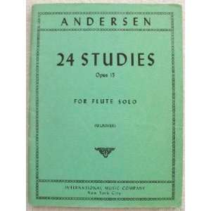  24 Studies Opus 15 For Flute Solo Joachim Andersen Books