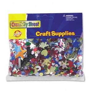 Creativity Street Sequins & Spangles, Assorted Metallic Colors, 4 oz 