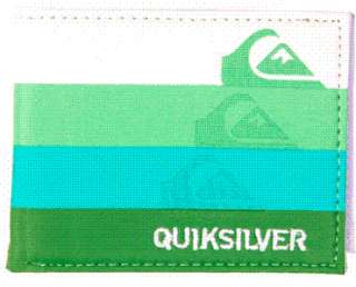 Quiksilver Mens Wallet Brand New Multicoloured Stripes Blue or Green 