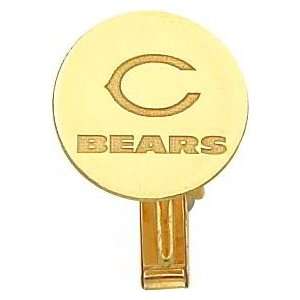  14K Gold NFL Chicago Bears Logo Cuff Links: Jewelry
