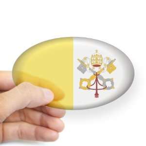  Vatican City Catholic Oval Sticker by  Arts 