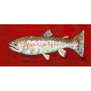  Rodney the Rainbow Trout Canvas Reproduction