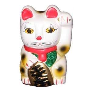  Lucky Cat Money Bank Cat   Ceramic, 6h: Home & Kitchen