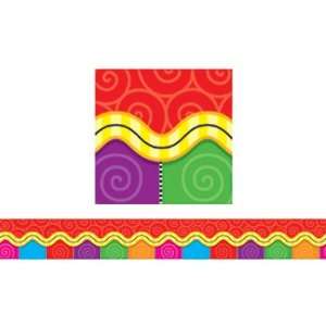   value Pop Apart Border Colorful Swirls By Carson Dellosa Toys & Games