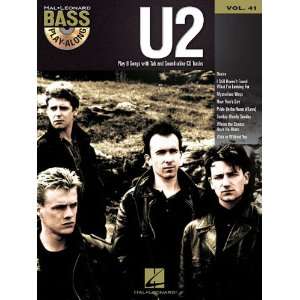   : U2   Bass Play Along Volume 41 (Book/CD) (9781458416483): U2: Books