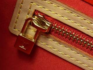   Vuitton Authentic Monogram VERNIS Reade PM Hand Bag Purse RED Auth