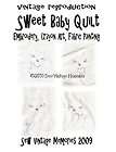 Baby Quilt Block Patterns Vintage Designs Hand Embroidery Crayon Art