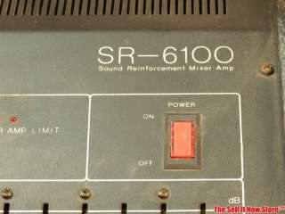   REINFORCEMENT MIXER AMP SR 6100 PRO AUDIO PORTABLE EQUIPMENT  