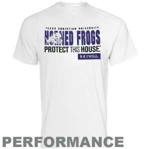 Under Armour Texas Christian Horned Frogs White Protect This House 