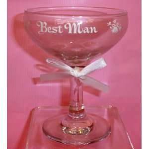  Best Man Wedding Toast Glass Treasure Masters Classic 