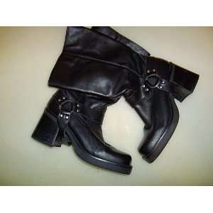  Womens Leather Motorcycle Boots 
