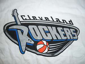 CLEVELAND ROCKERS TSHIRT Defunct WNBA Team SIGNED XL  