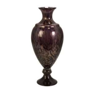   Speckled Dark Plum Decorative Glass Vase 