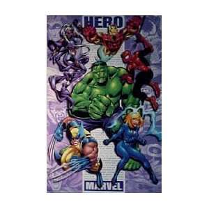  Comic Heroes Poster: Home & Kitchen