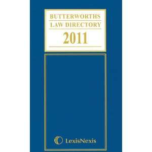  Butterworths Law Directory 2011 (9781405751476) Michael 