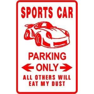  SPORTS CAR PARKING auto special fun sign: Home & Kitchen