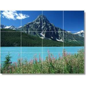  Mountain Photo Tile Mural M023  24x32 using (12) 8x8 