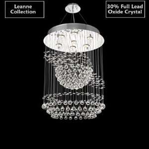   Contemporary Modern Chandelier Lead Oxide Crystal